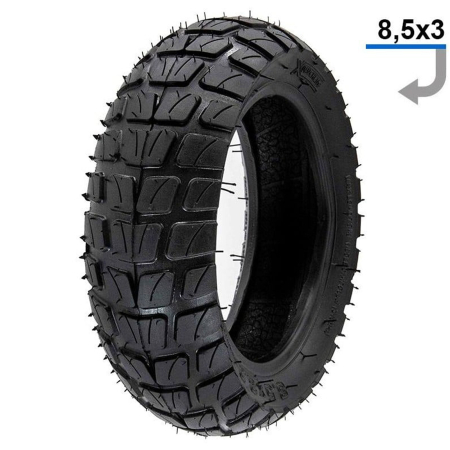 TROTINETE - Anvelopa trotineta 8.5"x3.0 FIVESTARS XC-609A-01, rigida, negru