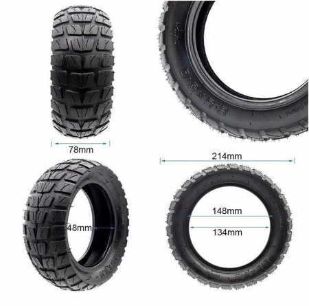 Anvelopa trotineta 8.5"x3-3.5, negru [3]