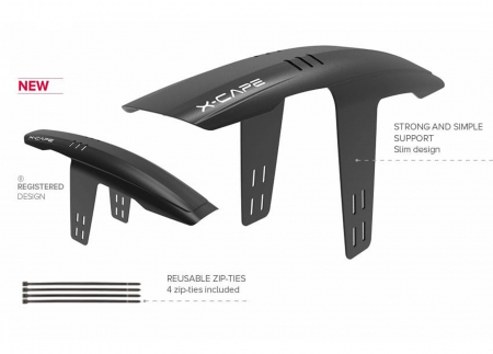 Aparatoare noroi fata POLISPORT X-Cape, compatibila 26-29", negru [4]