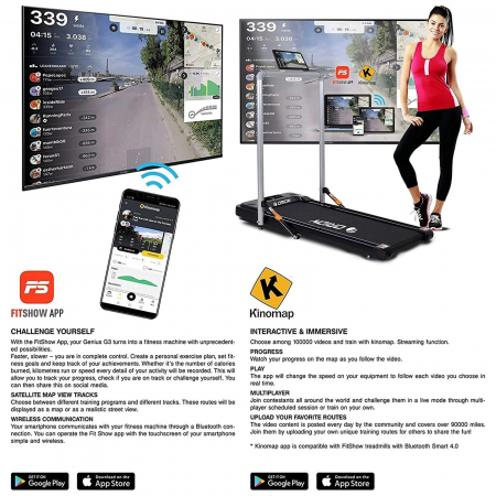 Banda de alergare pliabila 2CP ORION Genius G3 cu telecomanda [8]