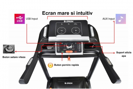 Banda de alergare semiprofesionala 3.5CP ORION Race Y1000 [5]
