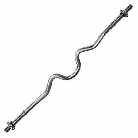 BARE GREUTATI - Bara greutati curba LIFEFIT, diametru 30 mm, lungime 120 cm, argintiu