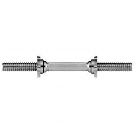 Bara scurta greutati DHS Fitness, diametru 30 mm, lungime 35 cm, argintiu [1]