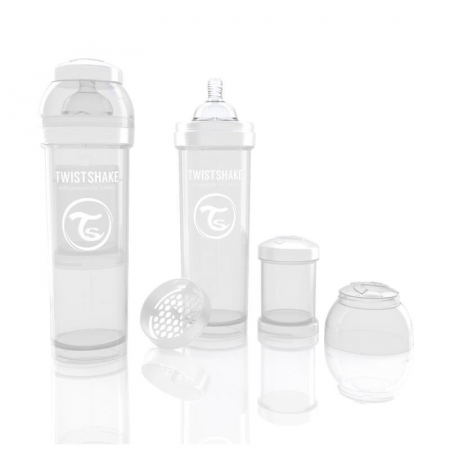 Biberon Twistshake Anti - Colici 330 ml Alb [1]