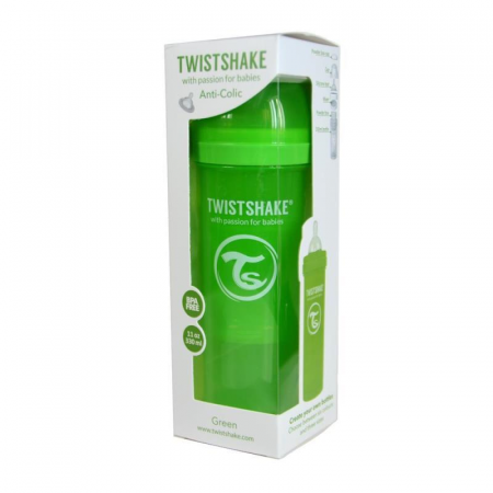 Biberon Twistshake Anti - Colici 330 ml Roz [2]