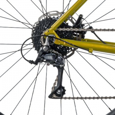 Bicicleta ciclocross 28" RAYMON Territ, cadru aluminiu, manete ergopower, frane disc, 18 viteze, verde [5]