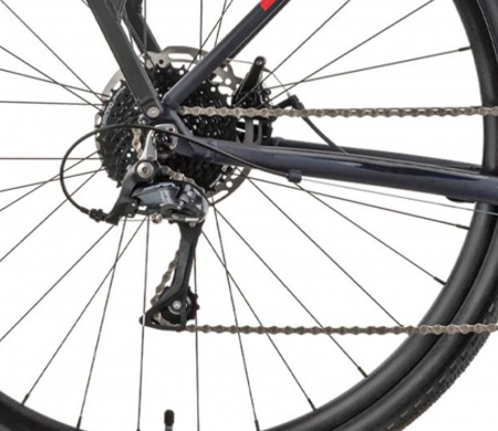 Bicicleta ciclocross 28" RAYMON Territ Street, cadru aluminiu, manete ergopower, frane disc, 18 viteze, albastru/rosu [5]