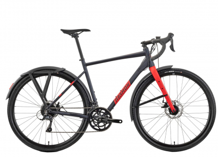 Bicicleta ciclocross 28" RAYMON Territ Street, cadru aluminiu, manete ergopower, frane disc, 18 viteze, albastru/rosu [1]