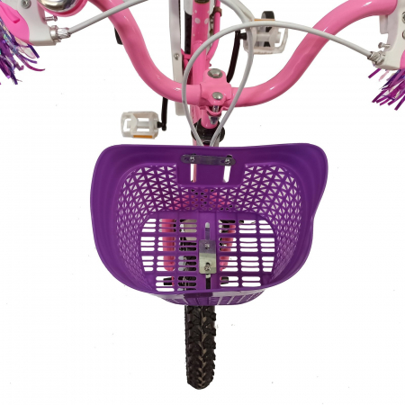 Bicicleta copii 12" BR Jasmine, mov, varsta 2-4 ani [6]