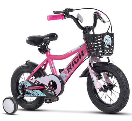 12" (varsta 2-4 ani) - Bicicleta copii 12" RICH BABY Speedy, varsta 2-4 ani 