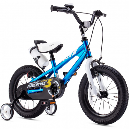 12" (varsta 2-4 ani) - Bicicleta copii 12" ROYAL BABY Freestyle, verde, varsta 2-4 ani