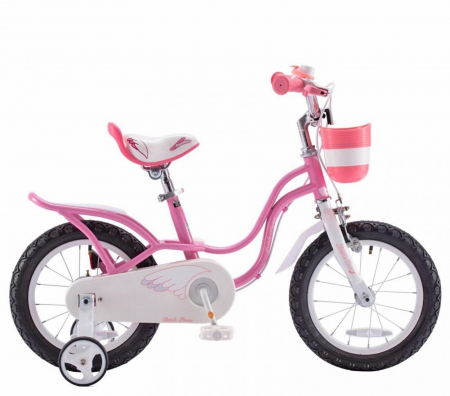 Bicicleta copii 12" ROYAL BABY Little Swan, roz, varsta 2-4 ani [1]