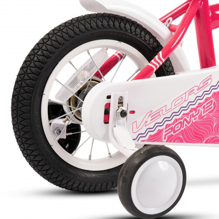 Bicicleta copii 12" VELORS Pony V1204, fucsia, varsta 2-4 ani [6]