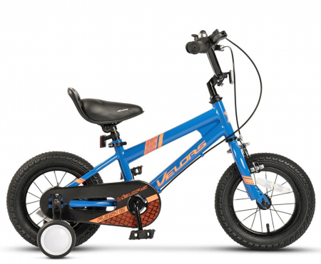 Bicicleta copii 12" VELORS Flash V1203, albastru, varsta 2-4 ani [1]