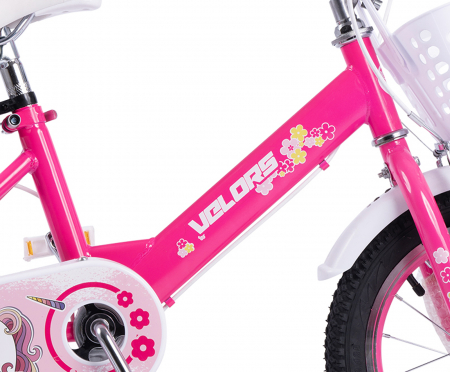 Bicicleta copii 12" VELORS Unicorn, varsta 2-4 ani [8]