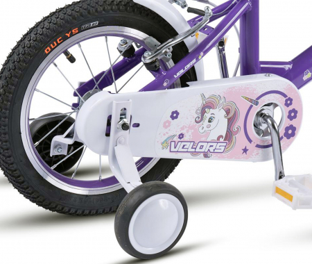 Bicicleta copii 12" VELORS Unicorn, varsta 2-4 ani [5]