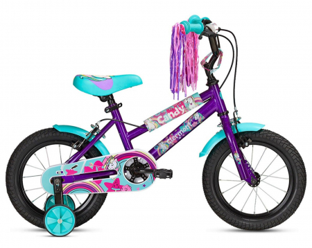 14" (varsta 3-5 ani) - Bicicleta copii 14" CLERMONT Candy fucsia, varsta 3-5 ani