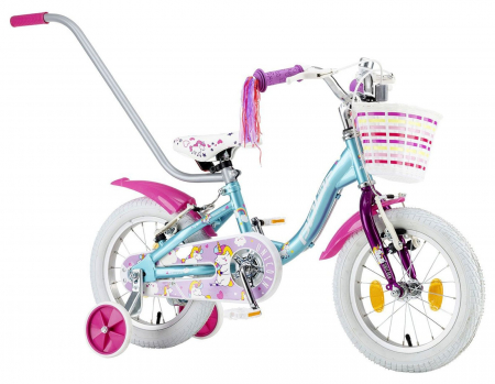 Bicicleta copii 14" POLAR Junior Icecream, roz, varsta 3-5 ani [1]