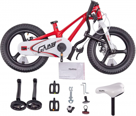 Bicicleta copii 14" ROYAL BABY ChipMunk Galaxy, cadru si roti magneziu, frane disc, roz, varsta 3-5 ani [5]