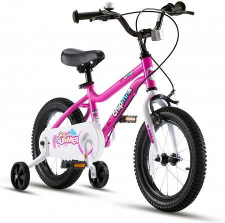 14" (varsta 3-5 ani) - Bicicleta copii 14" ROYAL BABY ChipMunk Summer CMO1401C, albastru, varsta 3-5 ani