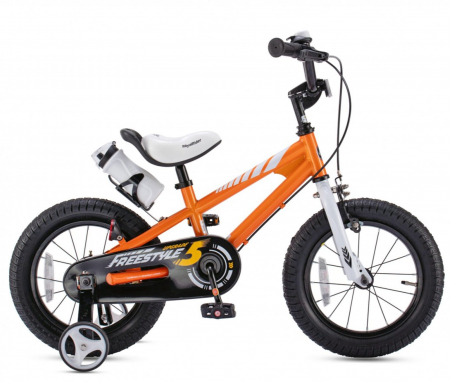 Bicicleta copii 14" ROYAL BABY Freestyle, alb, varsta 3-5 ani [1]