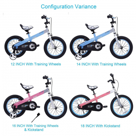 Bicicleta copii 14" ROYAL BABY Honey, mov, varsta 3-5 ani [3]