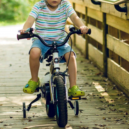 Bicicleta copii 14" ROYAL BABY Honey, mov, varsta 3-5 ani [5]