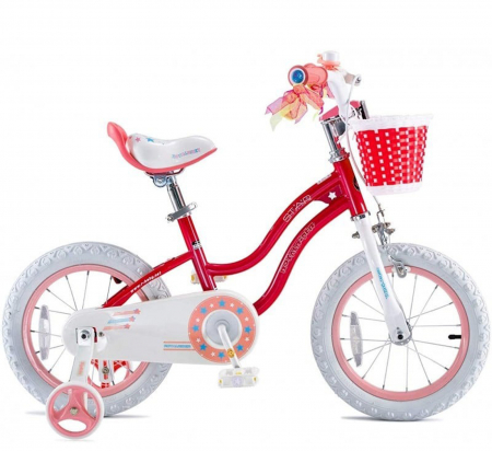 Bicicleta copii 14" ROYAL BABY Star Girl, roz, varsta 3-5 ani [1]