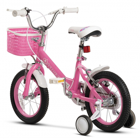 Bicicleta copii 14" VELORS Girl V1402, mov, varsta 3-5 ani [2]