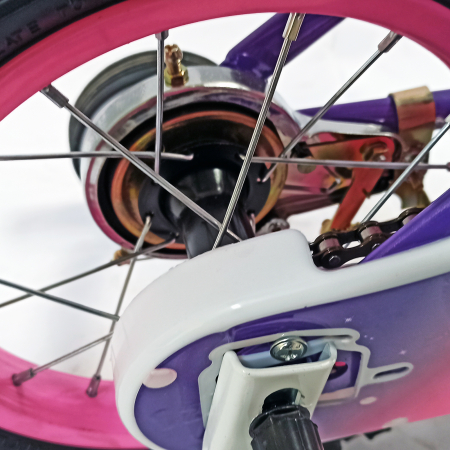 Bicicleta copii 16" BR Jasmine, mov, varsta 4-6 ani [5]