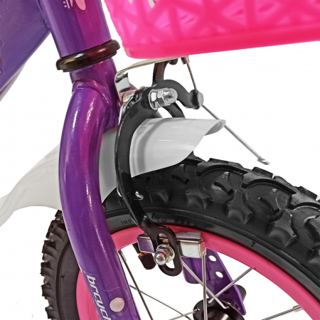 Bicicleta copii 16" BR Jasmine, mov, varsta 4-6 ani [2]