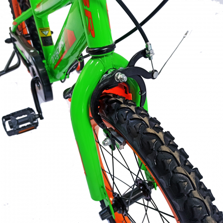 Bicicleta copii 16" BR Jasper, albastru/portocaliu, varsta 4-6 ani [2]