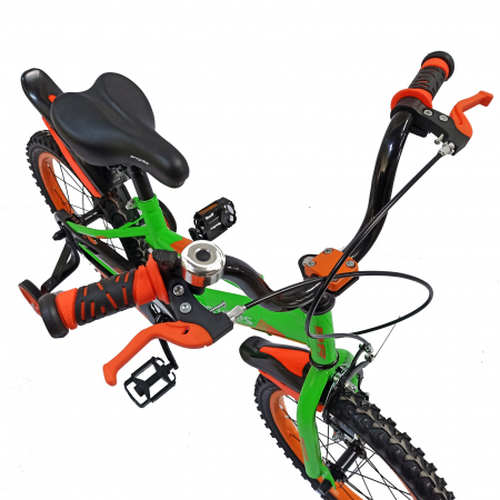 Bicicleta copii 16" BR Jasper, albastru/portocaliu, varsta 4-6 ani [8]