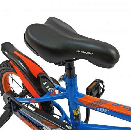 Bicicleta copii 16" BR Jasper, albastru/portocaliu, varsta 4-6 ani [7]