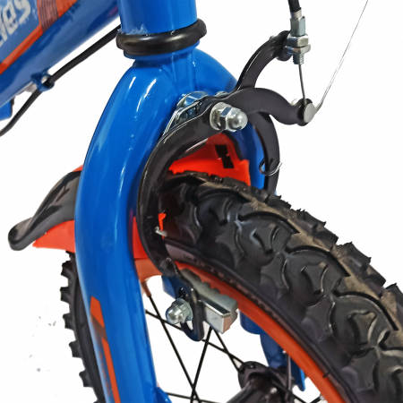 Bicicleta copii 16" BR Jasper, albastru/portocaliu, varsta 4-6 ani [2]