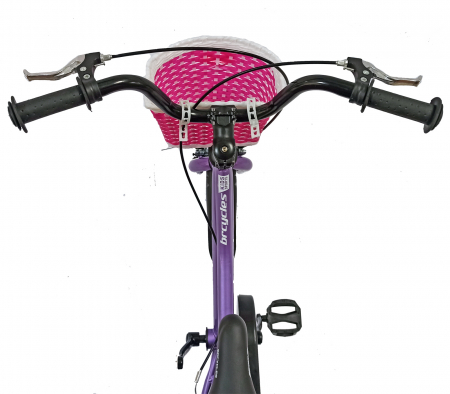 Bicicleta copii 16" BR Kids Sports, mov, varsta 4-6 ani [5]