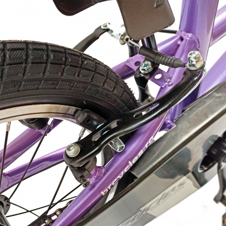 Bicicleta copii 16" BR Kids Sports, mov, varsta 4-6 ani [3]