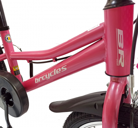 Bicicleta copii 16" BR Kids Sports, mov, varsta 4-6 ani [10]