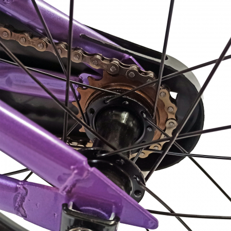 Bicicleta copii 16" BR Kids Sports, mov, varsta 4-6 ani [7]