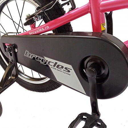 Bicicleta copii 16" BR Kids Sports, mov, varsta 4-6 ani [6]