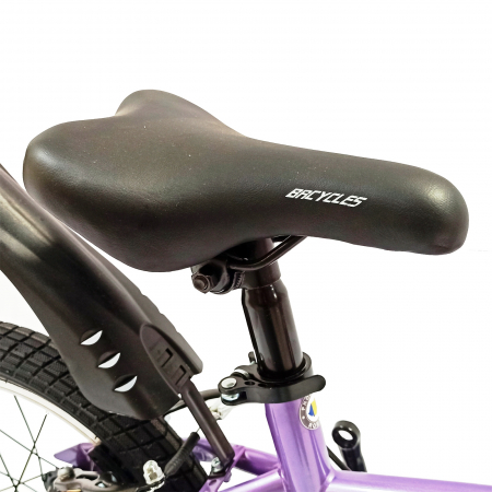 Bicicleta copii 16" BR Kids Sports, mov, varsta 4-6 ani [9]