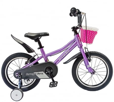 BICICLETE - Bicicleta copii 16" BR Kids Sports, mov, varsta 4-6 ani