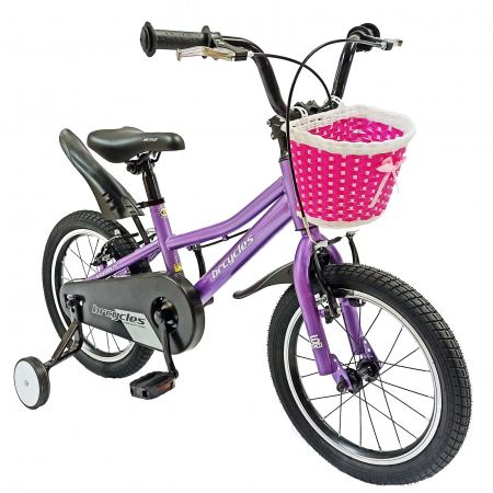 Bicicleta copii 16" BR Kids Sports, mov, varsta 4-6 ani [1]