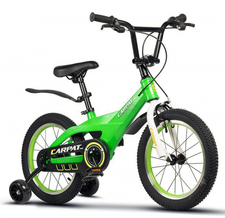 16" (varsta 4-6 ani) - Bicicleta copii 16" CARPAT Pro 16119, cadru aluminiu, frane V-Brake/tambur, varsta 4-6 ani