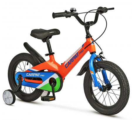 16" (varsta 4-6 ani) - Bicicleta copii 16" CARPAT Pro 16122, cadru aluminiu, frane V-Brake/tambur, varsta 4-6 ani