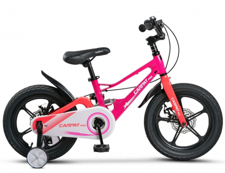 Bicicleta copii 16" CARPAT Pro 16144, cadru aluminiu full-suspension, jante magneziu, varsta 4-6 ani [1]