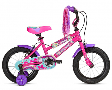 16" (varsta 4-6 ani) - Bicicleta copii 16" CLERMONT Candy fucsia, varsta 4-6 ani