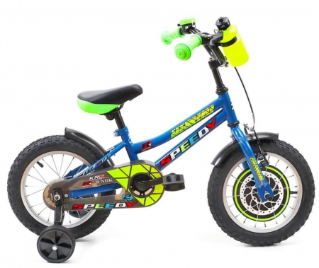 16" (varsta 4-6 ani) - Bicicleta copii 16" DHS Speedy 1601, albastru, varsta 4-6 ani
