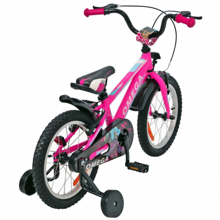 Bicicleta copii 16" OMEGA Master alb, varsta 4-6 ani [3]