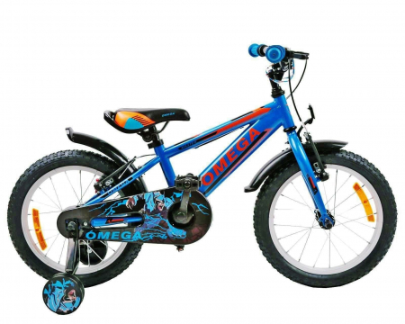 16" (varsta 4-6 ani) - Bicicleta copii 16" OMEGA Master alb, varsta 4-6 ani
